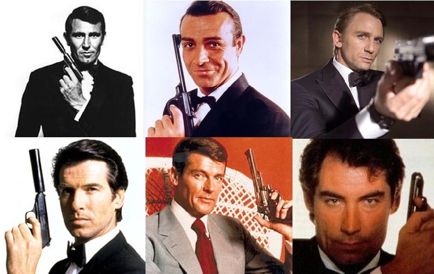 James Bond: 12(!) actors, and 27 movies in 60 years