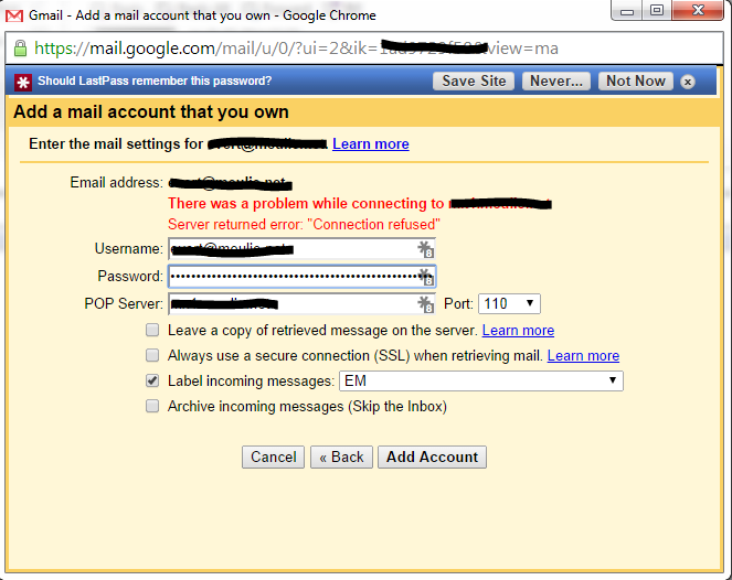 Gmail Mail Fetcher isn't always working the way it should...