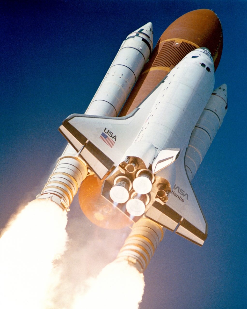 Space Shuttle during launch